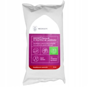 Cashmere 50pcs șervețele pentru dezinfectarea mâinilor și a suprafețelor
